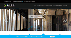 Desktop Screenshot of koral-lakiernictwo.com