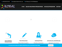 Tablet Screenshot of koral-lakiernictwo.com